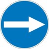 Sign Direction arrow 90 degr, to the right